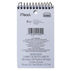 Mead Poly Memo Book, 3" x 5", 100 Sheets-Assorted colours