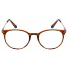 SAV Eyewear Tri-Focus Venice Blue Light Glasses - + 1.50 - Shiny Brown-Bottom power is for reading, middle power is for working on the computer and the top power is for interacting at a distance