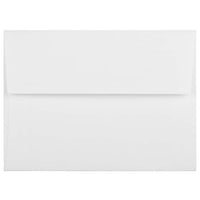 JAM Paper A6 Invitation Envelopes, 4.75 x 6.5, Strathmore Bright White Linen, 250 Pack (3137H)-Bright white linen Strathmore recycled envelope