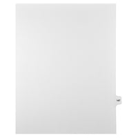 Mark Maker Legal Tabs - Letter Size - White - 1/15th cut - 25 tabs per package - 5 packages Pack - Number 147-White Single Tabs