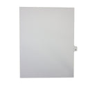 Mark Maker – Onglets séparateurs juridiques blancs, 1/26 onglets, format lettre, sans trous, lettre P 25/paquet-Onglets séparateurs blancs, 1/26 onglets