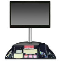 DAC MP-204 Space Saver System Organizer Tray For Monitor Arms-Attaches to your monitor arm post up to 1.65" (42 mm) in diameter