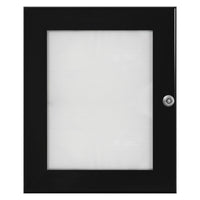 SECO Lockable Indoor/Outdoor Poster Frame Case - 8.5" W x 11" H - Black-A lockable indoor or outdoor waterproof case to display posters, pictures, and notices - can be used indoors and outdoors