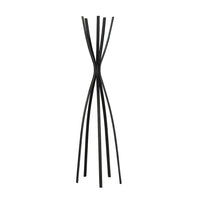 Monarch Specialties 2017 Coat Rack - Satin Black Metal Contemporary Style-Contemporary Style