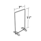 Azar Displays – Porte-affiche vertical/horizontal en acrylique à double base, 11 x 7 po, transparent, 10/paquet (132716)-Fait d’acrylique de qualité supérieure de 0,1 po d’épaisseur et facile à assembler