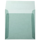 JAM Paper 6.5 x 6.5 Square Envelopes, Ocean Blue Translucent Vellum, 100 Pack (1592117g)-Size: 6-1/2" x 6-1/2"