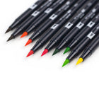 Tombow Dual Brush Pens - Citrus Palette - 10 Pack-Great for fine art, illustrations, doodling, journaling, hand lettering and more