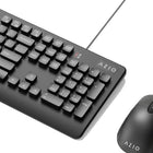 Azio Ip66 Washable, Antimicrobial Keyboard & Mouse Combo-The KM535 Keyboard is a USB keyboard with membrane
key switches that provide quiet and long lasting
durability. The Multimedia and Internet Hotkeys allow
easy access to your favorite shortcuts.