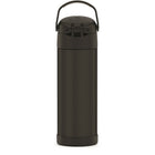 Thermos FUNtainer Bottle - 470ml - Black-Push button lid with pop-up straw