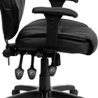 Flash Furniture HERCULES Big & Tall Leather Executive Chair with Adjustable Arms-Tilt Lock Mechanism