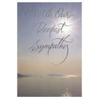 Rosedale 5-1/2" x 8" With Our Deepest Sympathy Greeting Cards And Envelopes, 12 Pack (17511)-Printed on premium uncoated card stock