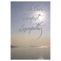 Rosedale 5-1/2" x 8" With Our Deepest Sympathy Greeting Cards And Envelopes, 12 Pack (17511)-Printed on premium uncoated card stock