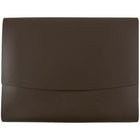 JAM Paper Italian Leather Portfolio With Snap Closure, 10.5 x 13 x 0.75, Dark Brown, 12 Pack (2233317451B)-Dark brown