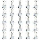 JAM Paper Binder Clips, Small, 19mm, White Binderclips, 5 packs of 25 (334BCWhg)-5