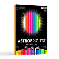 Astrobrights 24lb Colour Paper - 8.5 " W x 11" H - Spectrum - 25-Colour - 150 Pack-8.5" x 11"