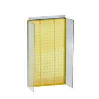 Azar Displays Pegboard Powerwing Display, 22 x 13.5", Yellow (700355-YEL)-Yellow acrylic