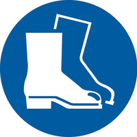 Accuform Signs Boots Pictogram Labels, Vinyl, Roll, 4" L x 4" W-Format Roll
