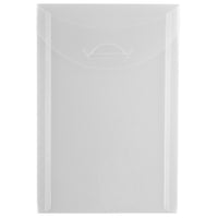 JAM Paper Plastic Envelopes with Tuck Flap Closure, Open End, 4 1/8 x 6, Clear Poly, 24 Pack (1541745g)-Clear