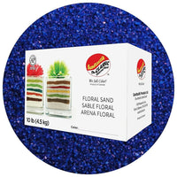 Sandtastik Floral Coloured Sand, 10 lb (4.5 kg) Box, Baja Blue-Coarse grain with natural sparkle throughout