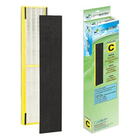 GermGuardian FLT5000 True HEPA GENUINE Replacement Filter C for AC5000 Series Air Purifiers by Guardian Technologies-Multiple levels of cleaning include HEPA, Pre-Filter and a Charcoal layer to help improve indoor air quality