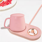 Habitu Retro Electric Mug Warmer with Mug & Lid - Pink-Timer Key: Tap the key to enable the auto off timing function and select the time duration. There are three options available: 2 hours, 4 hours and 6 hours