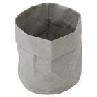 Cathay Importers Eco-Friendly Grey Paper Round Storage Organizer, Large (EC-21-0052)-7"dia x 6.5"H