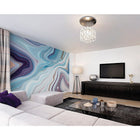 ohpopsi Marbled Ink Wall Mural, Blue-Paste not included