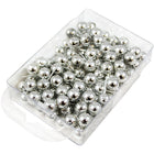 JAM Paper Push Pins, Silver Pushpins with Round Top, 2 Packs of 100, 200 Total (22432214a)-4