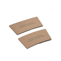 Eco-Packaging Double Layer Paper Cup Sleeve for 8oz Hot Cups - 1000 Pack-Made from recycled paper content