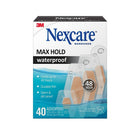Nexcare Max Hold Waterproof Bandages, Assorted, 40 Pack-Max Hold design stays on until you take it off for up to 48 hours