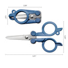 Fiskars Folding Scissors - 4"-Double-loop handle accommodates right- and left-handed users
