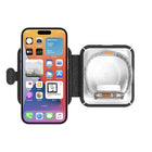 LOGiiX Travel Pad Duo Wireless Charging Pad - Charcoal Black-MagSafe charging dock for Apple devices (iPhone 12, iPhone 13, iPhone 14 and iPhone 15 series)