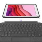 Logitech Combo Touch Trackpad Case for iPad (7th, 8th, & 9th generation) - Graphite-Batteries aren’t included, because you’ll never need them-your keyboard instantly pairs and powers on using the Smart Connector. Power is sourced directly from iPad so you never have to charge
