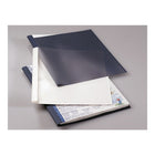 Fellowes Thermal Presentation Covers, 1/8", Black, 20 Pack  (5222702)-Back cover creates a finished look in linen-textured black