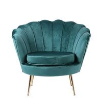 Plata Import Velvet Lounge Chair-Lounge Chair