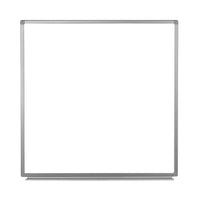 Luxor (WB4848W) 48" x 48" Wall-Mounted Magnetic Whiteboard-1" aluminum frame gives board a sleek look, magnetic surface operates as a bulletin board area for additional communication
