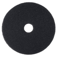 3M 17" Round Stripper Pad 7200 - Black - 5 Pack-Made of nylon and polyester fibres in an open textured non-woven construction