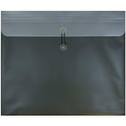 JAM Paper Plastic Envelopes with Button and String Tie Closure, 15 x 18, Metallic Dark Green Poly, 12 Pack (15584)-Dark green