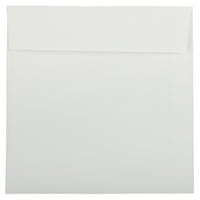 JAM Paper 8.5 x 8.5 Square Envelopes, Strathmore Bright White Wove, 100 Pack (900858534g)-Bright white