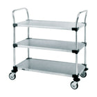 Stainless Steel Standard-Duty Utility Cart, 2-Shelf, 24" x 39"(MW108)-No. of Shelves: 2
