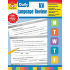 Evan-Moor Daily Language Review Teacher's Edition Book, Grade 7 (EMC2797)-Ages 12 - 13 and grades 7th