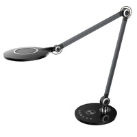 Dainolite Alina Contemporary Desk Lamp - Black - 10 W-Wireless Charging