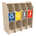 Flash Furniture - Station de recyclage Bright Beginnings de qualite commerciale en bois pour jeux de rôle pour enfants-Se nettoie facilement avec un chiffon humide et secher à l'air,