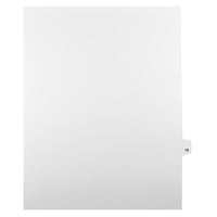 Mark Maker Legal Exhibit Index Tab White Single Tabs, 1/25th Cut, Letter Size, No Holes, Number 18, 25 Pack-White Single Tabs, 1/25th Cut