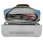Vangoddy Slate Shoudler Carrying Bag For 15.6" Laptop - Blue-Two front zipper compartments for all your necessities