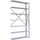 Metalware RK298 Boltless Shelving Unit, 7-Shelves, 48" x 18" x 88", Light Grey-Adjustable shelving system that provides high strength, yet economical storage capacity for your needs