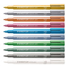 Staedtler Metallic Markers - Assorted - 10 Pack-10 metallic markers in assorted colours
