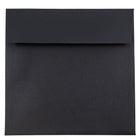 JAM Paper 7.5 x 7.5 Square Envelopes, Black Linen Recycled, 1000 Pack (V01213B)-Black
