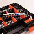 Pentel White Permanent Marker - Medium Point-Aluminium barrel and tough, bonded fibre tip