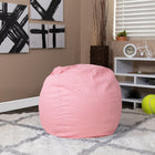 Flash Furniture Small Light Pink Dot Kids Bean Bag Chair-Cotton-Twill Upholstery